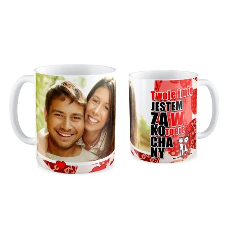 FOTO Kubek biały 330ml MIŁOSNY